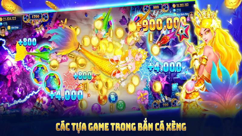 Các tựa game trong bắn cá xèng phù hợp cho mọi hội viên